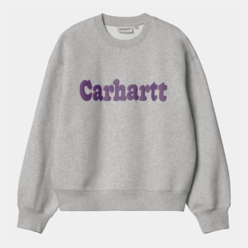 Carhartt WIP Sweat Bubbles W Grey Heather/Cassis